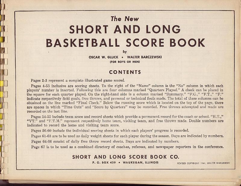 scorebook